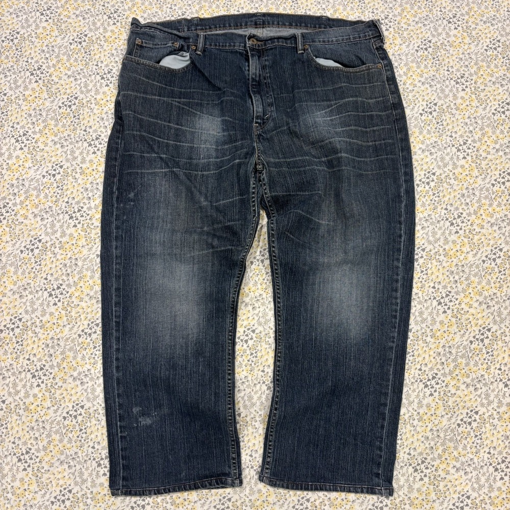 Levis 559 Jeans Men's Size 42×32 Blue Dark Wash Relaxed Straight Baggy Skater
